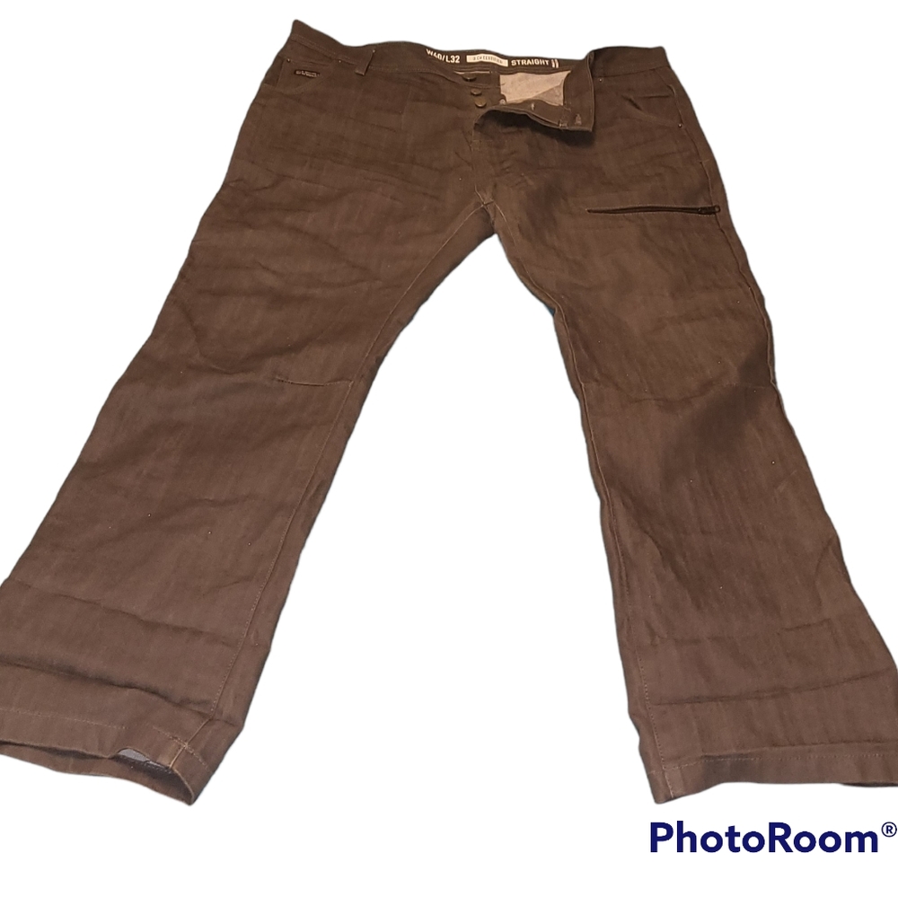 Used Men's Dark Grey Button Fly 40x32 jeans